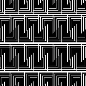 White lines on black background Stock Illustration