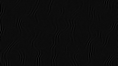 White lines with a black background moving slowly random abstract shapes, ideal Stock Footage 339286809