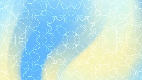 White lines on a blue and yellow gradient background. 库存影片 280848864