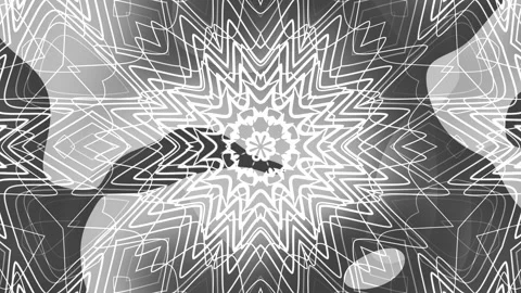 White lines form intricate patterns on a grayscale background. Stock Footage 301865660