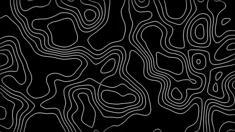 White lines forming abstract shapes on black background. Stock Footage 285947554