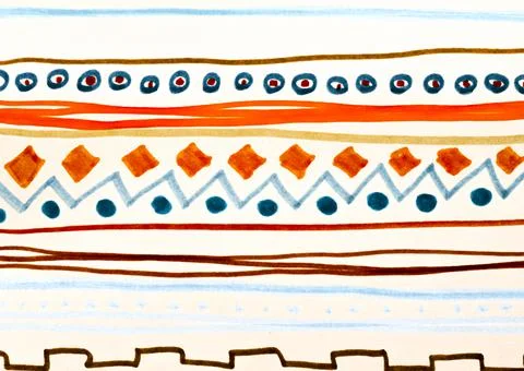 White Lines Pattern. Handmade Stripes Wallpaper. Stock Illustration