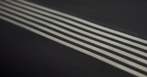 White lines seen from train window passing by in high-speed2 Stock Footage 118192774