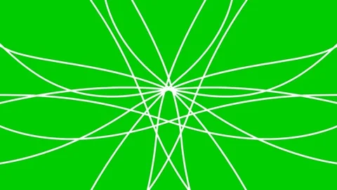 White lines symmetrical background green Video stock 237512772