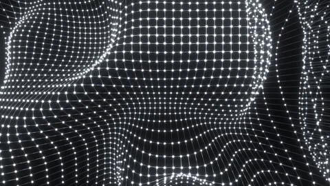 White Liquid Changing Grid Background VJ Loop in 4K Stock Footage 316899504