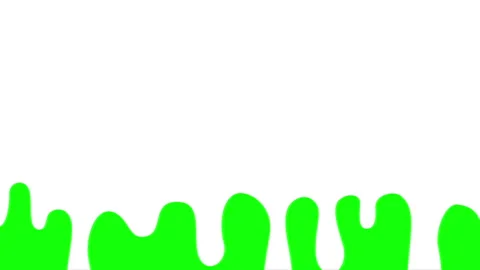 White liquid dripping animation on green screen background. 스톡 동영상 337547467