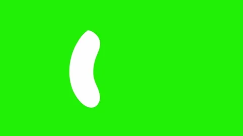 White liquid line splash FX animation, 2D hand-drawn fluid stroke element Stock-Footage 321374820