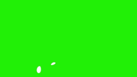 White liquid line splash FX animation, 2D hand-drawn fluid stroke element Stock-Footage 321374821