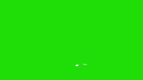 White liquid line splash FX animation, 2D hand-drawn fluid stroke element Stock-Footage 321374826