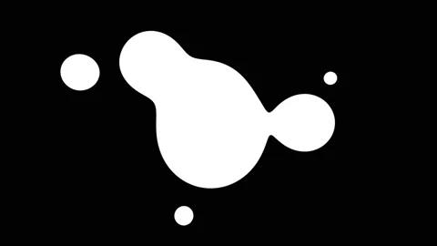 White Liquid Motion elements and Transitions. Stock Footage 219604030