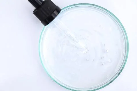 White liquid or raw material for skin care product 写真素材