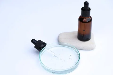 White liquid or raw material for skin care product 写真素材