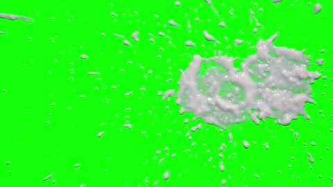 White liquid splash over Stock Footage 150500777