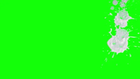 White liquid splash over Stock Footage 150500788