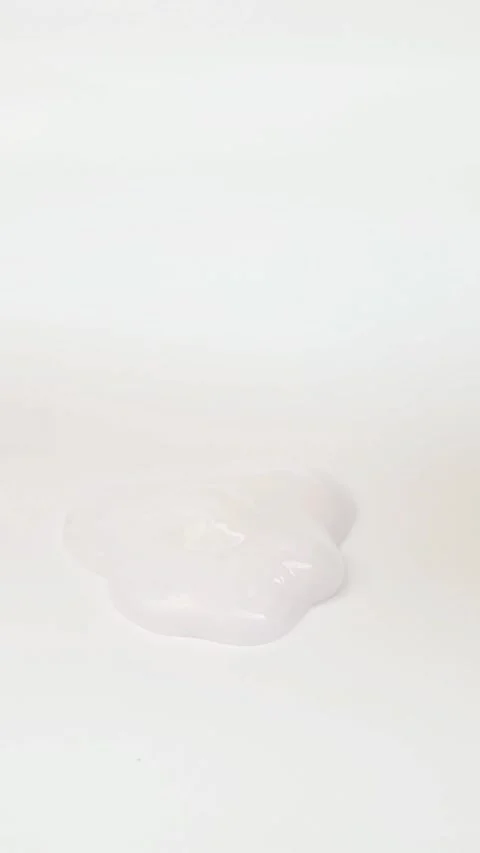 White liquid texture face wash, shampoo, cleanser, cosmetic or skincare product Video stock 294963706