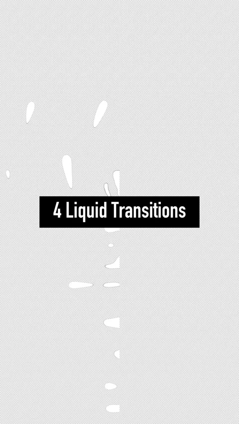 White Liquid Transitions on Transparent Background — Alpha Channel Included Stock Footage 312185465