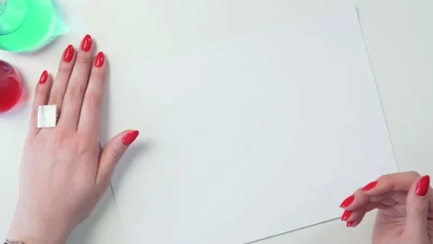 White list with hands background Stock Footage 197359715