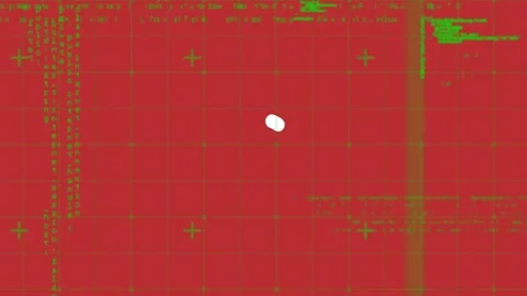 White loader reacting to scanline, rotating and changing shape while showing Stock Footage 328246656