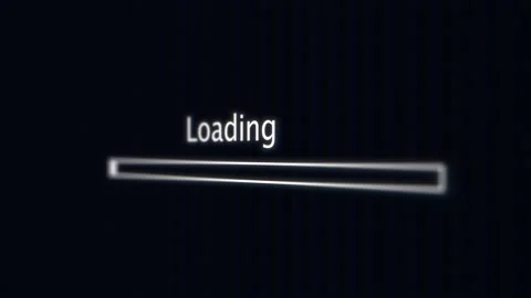 White Loading Bar Computer Screen Stock Footage 139365878