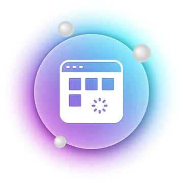 White Loading a data window with a progress bar icon isolated on white back.. イラスト素材