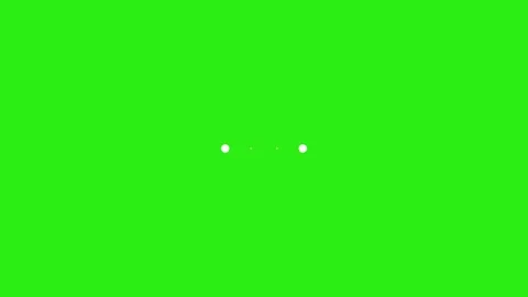 White loading dots animation representing waiting time on green screen in 4K Stock Footage 319666680