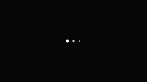 White Loading Dots Screen Perfect Loop Stock Footage 340925843