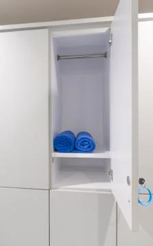 White Locker Set Stock Photos