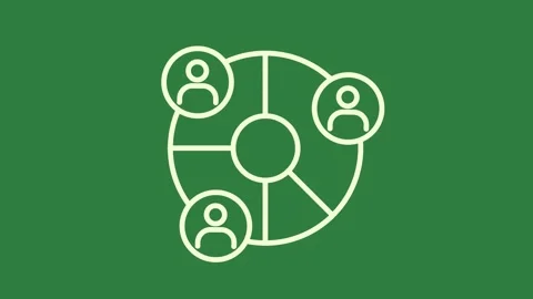 A white logo on green background and with it isolated on green screen Видео 336967472