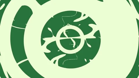 White logo on it and mask outline circle circular border an image of arrows in Stock Footage 336855586