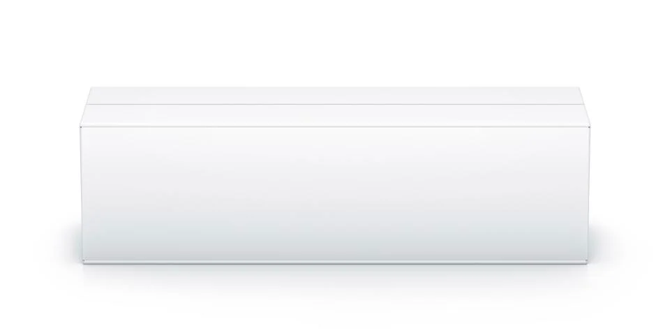 White long box. Stock Illustration