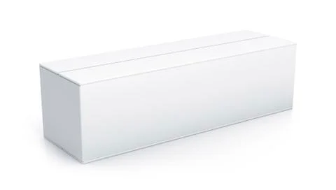 White long box. Stock Illustration