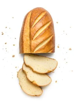 White long loaf Stock Photos