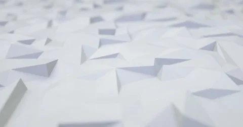 White Low Poly Abstract Background. Cold Balance. Camera Moves Forward. Stock Footage 75761916