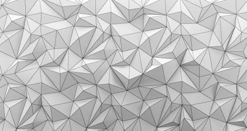 White low poly background texture. 3d rendering. Иллюстрация