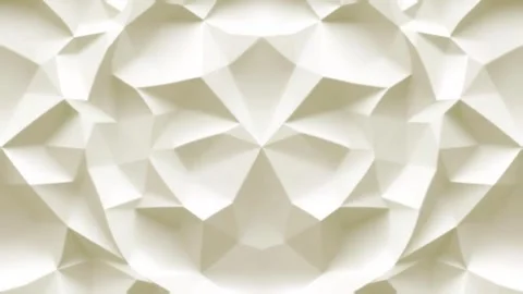White Low Poly Geometric Background Loop Video stock 305018301