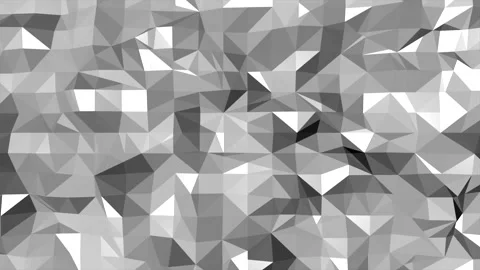 White low poly geometric pattern Vídeos de archivo 166135582