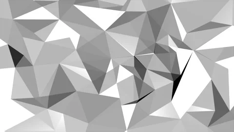 White low poly geometric pattern Stock Footage 168663312