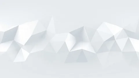 White low poly rumpled 3D surface seamless loop animation 4k UHD (3840x2160) Stock-Footage 78747655