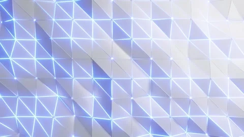 White low poly scifi background polygonal abstract triangular low poly polygonal Stock Footage 333519431