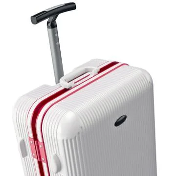 White luggage, zoomed view Stock Illustration