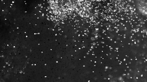 White luminous particles and black dust floating in a nebulous space - full hd Stock Footage 51149519