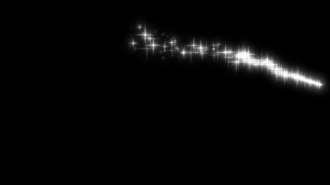 White luxury starlight circle trail animation isolated on black background Vidéo 336888794