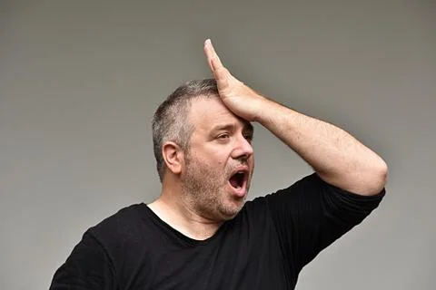 White Male Memory Problems Stock Photos