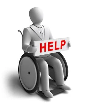 White man asks for help. Isolated on white Illustrazione stock