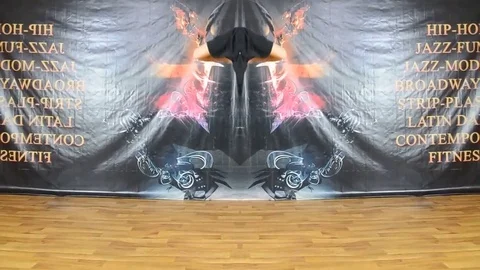 White Man Dancing In Abstract Performance With Inspirational Effect Stock Footage 90491942