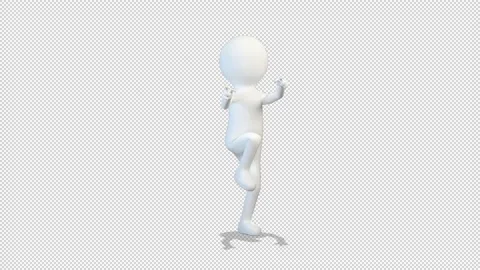 White Man Dancing a Dance nobody but you Video Loop and Alfa Channel 库存影片 163336342