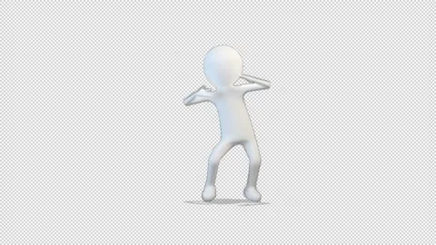 White man dancing a long hip hop dance 库存影片 163335655
