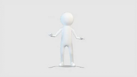 White Man Explain Video Loop and Alfa Channel 库存影片 163336434