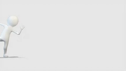 White man peeps out from the left side of the screen Video Loop and Alfa Cha 動画素材 163336643