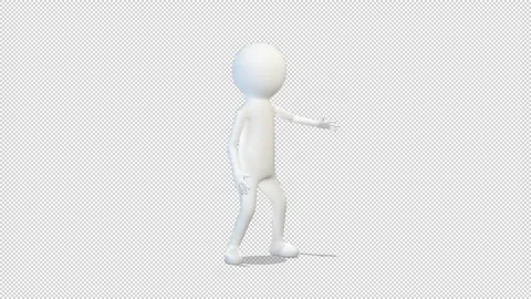 White Man points three points 库存影片 163336813